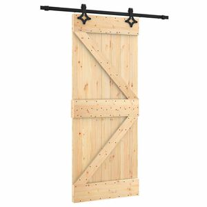 vidaXL Skyved&oslash;r 85 x 210 cm Massiv Furu Tre (Ubehandlet)
