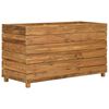 vidaXL Høybed 100x40x55 cm resirkulert teak og stål