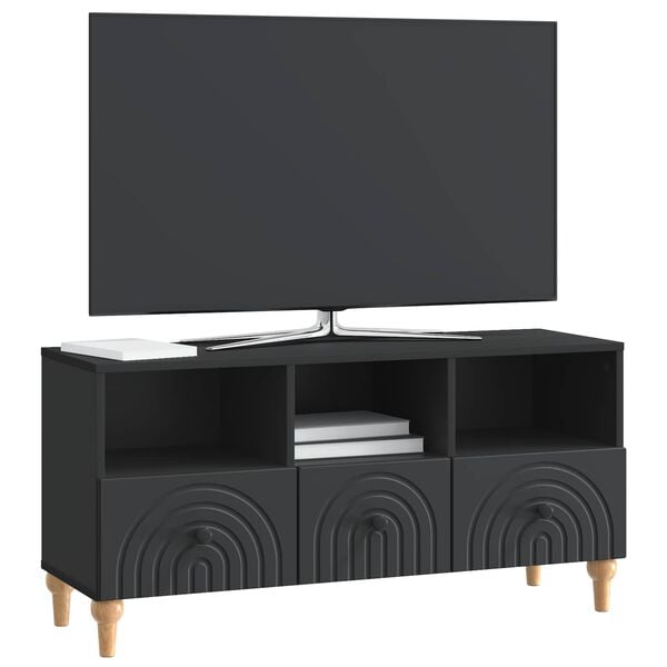 vidaXL TV-skap Svart 102 x 34,5 x 50 cm Konstruert tre