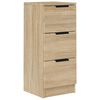 vidaXL Skjenk sonoma eik 30x30x70 cm konstruert tre