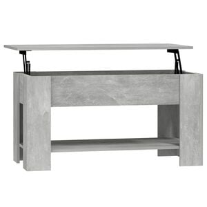vidaXL Salongbord betonggr&aring; 101x49x52 cm konstruert tre