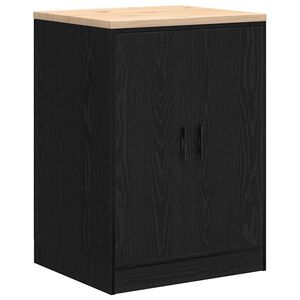 vidaXL Garasje Oppbevaringsskap Sort 60x51x85 cm Heltre Furu