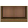 vidaXL TV-benk honningbrun 70x33x42 cm heltre furu