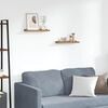 vidaXL Vegghylle med hylle 2 pcs Brun 40 x 9 x 3 cm Konstruert tre