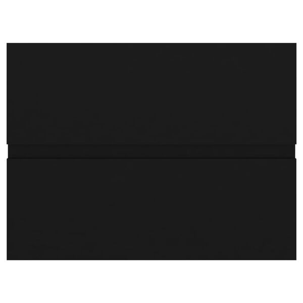 vidaXL Servantskap svart 60x38,5x45 cm konstruert tre