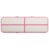 vidaXL Oppbl&aring;sbar gymnastikkmatte med pumpe 500x100x15 cm PVC rosa