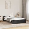 vidaXL Sengeramme svart heltre 120x190 cm Small Double