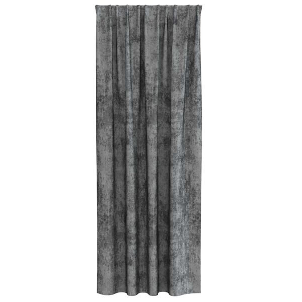 vidaXL Fl&oslash;yel Gardiner med gardiner 2 pcs Gr&aring; 260 x 140 cm Fl&oslash;yel