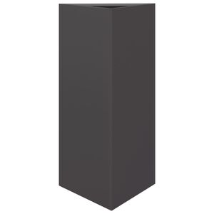 vidaXL Plantekasse svart trekantet 40x34,5x75 cm st&aring;l