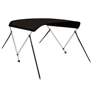 vidaXL B&aring;tkalesje 2-buet svart 150x120x110 cm