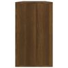 vidaXL Skobenk brun eik 80x24x45 cm konstruert tre