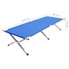 vidaXL Campingseng 210x80x48 cm XXL bl&aring;