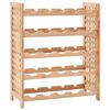 vidaXL Vinstativ til 25 flasker heltre valn&oslash;tt 63x25x73 cm