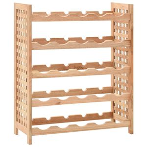 vidaXL Vinstativ til 25 flasker heltre valn&oslash;tt 63x25x73 cm