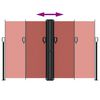 vidaXL Uttrekkbar sidemarkise terrakotta 160x1000 cm