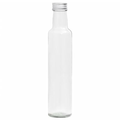 vidaXL Små glassflasker 260 ml med skrulokk 20 stk