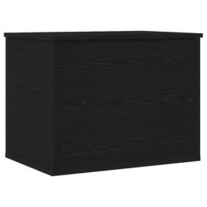 vidaXL Lagringsboks Svart eik 60 x 42 x 46 cm Konstruert tre