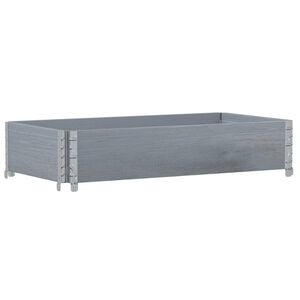 vidaXL Hageplantekasse gr&aring; 100x50 cm heltre furu