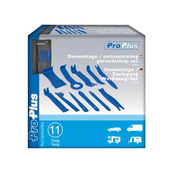 ProPlus Klipp og st&oslash;p verkt&oslash;ysett 11 stk 590156