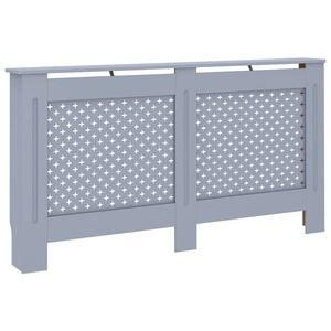 vidaXL Radiatordeksel antrasitt 152x19x81,5 cm MDF