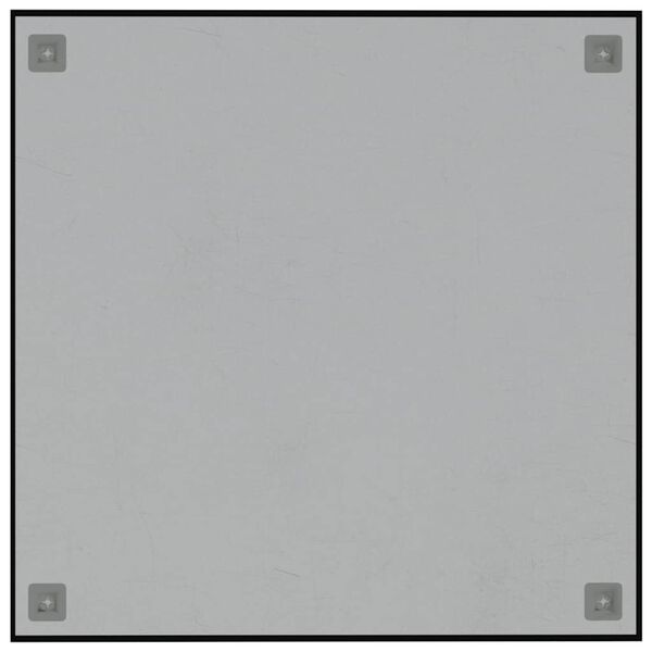 vidaXL Veggmontert magnettavle svart 60x60 cm herdet glass