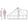 vidaXL Familietelt tipi for 6 personer bl&aring; vanntett
