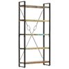 vidaXL Bokhylle 5 etasjer 90x30x180 cm gjenvunnet heltre