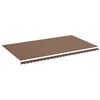 vidaXL Erstatningsduk for markise brun 6x3,5 m polyester