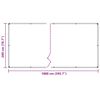 vidaXL Klar presenning med maljer 2x10 m polyetylen