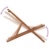 vidaXL Sammenleggbar strandstol gr&aring;brun heltre eukalyptus og stoff