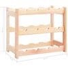 vidaXL Vinstativ for 12 flasker furu