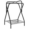 vidaXL Sammenleggbart salstativ frittstående svart jern