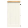 vidaXL Skjenk med skuffer VIGO 78x40x75 cm hvit heltre furu