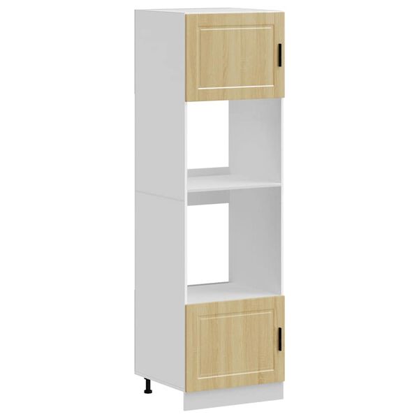 vidaXL Ovnskap 2 stk Porto sonoma eik konstruert tre