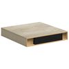 vidaXL Flytende vegghyller 2 stk eik 23x23,5x3,8 cm MDF