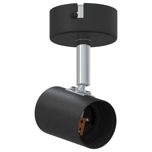 vidaXL Takspot Svart 6.5 x 6 x 11.5 cm Stål