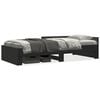 vidaXL Sengeramme svart 75x190 cm konstruert tre