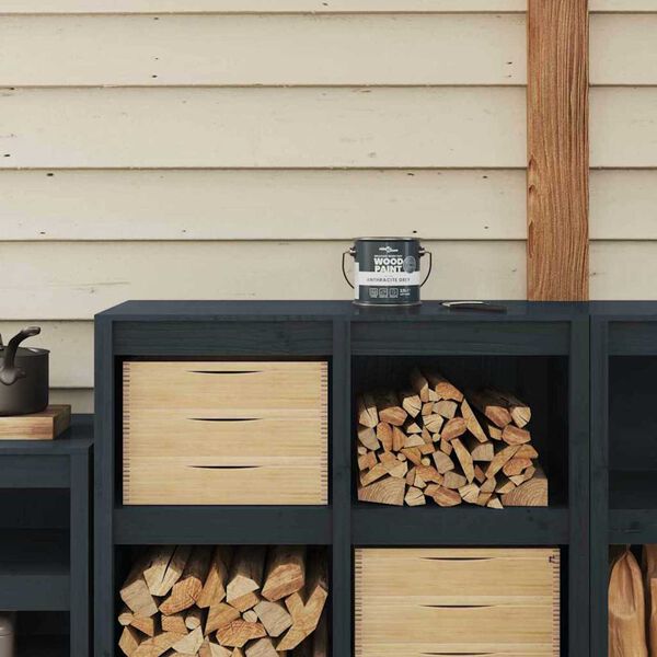 vidaXL Tremaling Grå 16,5 x 16,5 x 15,9 cm Veggdart