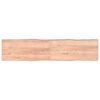 vidaXL Bordplate lysebrun 220x50x(2-6)cm behandlet heltre naturlig