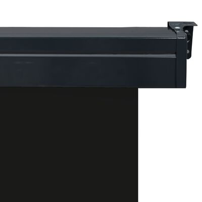 vidaXL Sidemarkise for balkong 65x250 cm svart