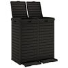 vidaXL Utend&oslash;rs s&oslash;ppelkasse svart 78x41x86 cm polypropylen
