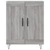 vidaXL Highboard gr&aring; sonoma 69,5x34x180 cm konstruert tre