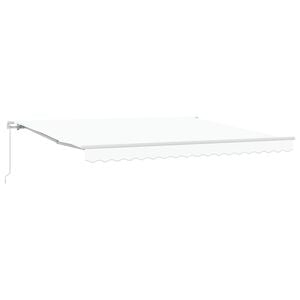vidaXL Uttrekkbar markise Hvit 400 x 350 x 165 cm