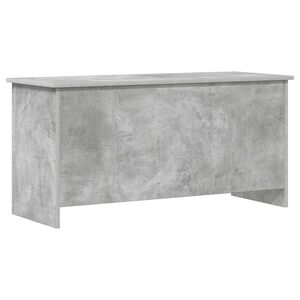 vidaXL Oppbevaringskiste Betonggr&aring; 100 x 40 x 50 cm Konstruert tre