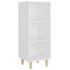 vidaXL Skjenk hvit 34,5x32,5x90 cm konstruert tre