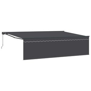 vidaXL Innvendbar Markise Antrasitt 500 &times; 300 cm