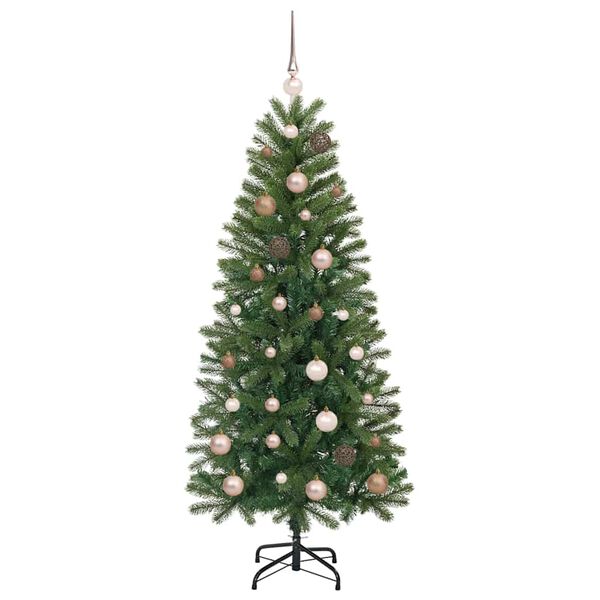 vidaXL Kunstig juletre med 150 LED med stativ gr&oslash;nn 150 cm PE og PVC