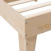 vidaXL Seng med bokhylle uten madrass 150x200 cm heltre furu