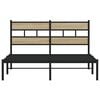 vidaXL Sengeramme i metall uten madrass sonoma eik 160x200 cm