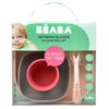 Beaba Silikonservise 4-deler rosa og korall